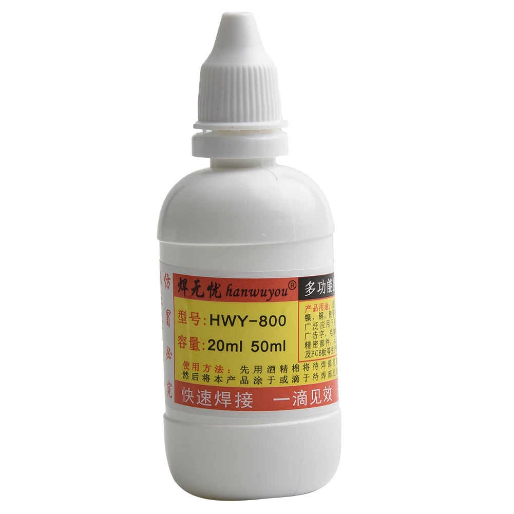 1PC 50ml Stainless Steel Liquid Flux Soldering Paste Liquid Solder Tool Water Durable Liquid Solders Quick Welding Best Price
1PC 50ml Stainless Steel Liquid Flux Soldering Paste Liquid Solder Tool Water Durable Liquid Solders Quick Welding Best Price