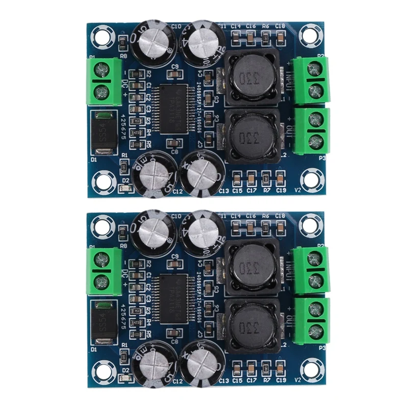 2X XH-M311 Mini Digital Amplifier Board TPA3118 Audio Amplifier Board Audio Power Amplifier Module Mono 60W
2X XH-M311 Mini Digital Amplifier Board TPA3118 Audio Amplifier Board Audio Power Amplifier Module Mono 60W
