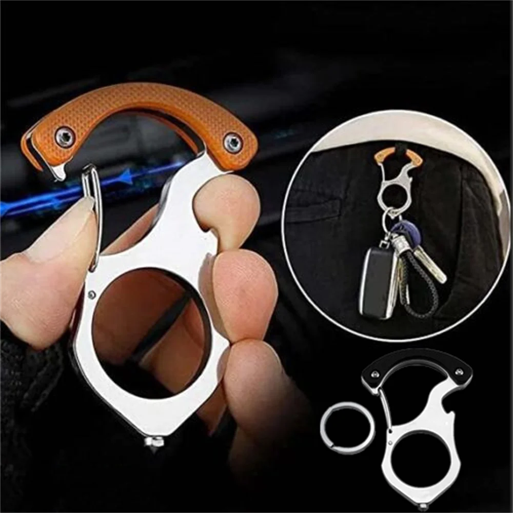 New Fashionable And Simple Integrated Portable Multifunctional Stainless Steel Car Keychain Self Protection Hook Durable
New Fashionable And Simple Integrated Portable Multifunctional Stainless Steel Car Keychain Self Protection Hook Durable