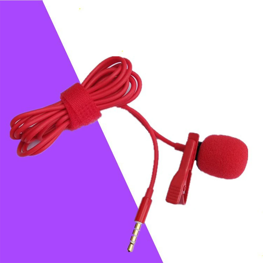 3.5mm Jack Lapel Mobile Phone Lavalier Microphone Clip-On Mini Mic For Smartphone PC Red Shielded Wire Anti-interference Mic
3.5mm Jack Lapel Mobile Phone Lavalier Microphone Clip-On Mini Mic For Smartphone PC Red Shielded Wire Anti-interference Mic