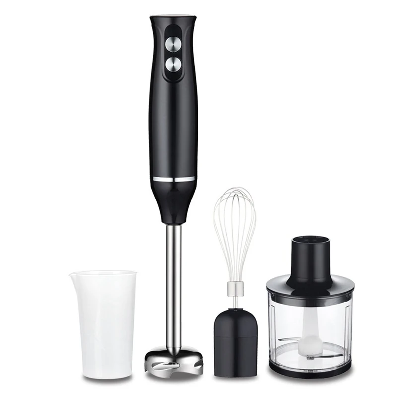 4 In 1 High Power Immersion Hand Stick Blender Mixer Includes Chopper And Smoothie Cup Stainless Steel Ice Blade EU Plug
4 In 1 High Power Immersion Hand Stick Blender Mixer Includes Chopper And Smoothie Cup Stainless Steel Ice Blade EU Plug