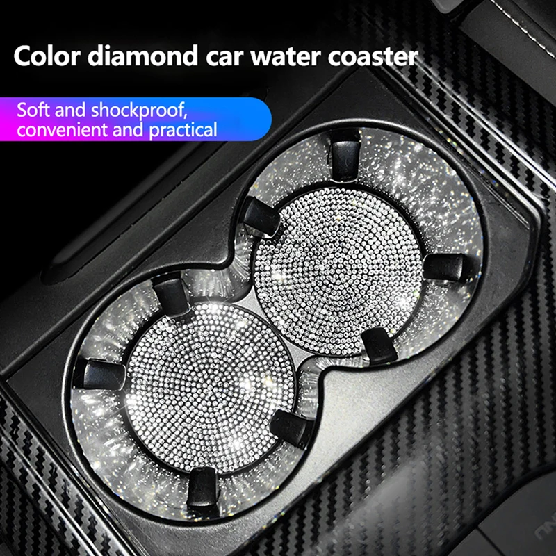 2pcs Shiny Car Cup Holder Coaster Anti-Slip Anti-Shock Rhinestone Car Interior car accessories car gadget
2pcs Shiny Car Cup Holder Coaster Anti-Slip Anti-Shock Rhinestone Car Interior car accessories car gadget