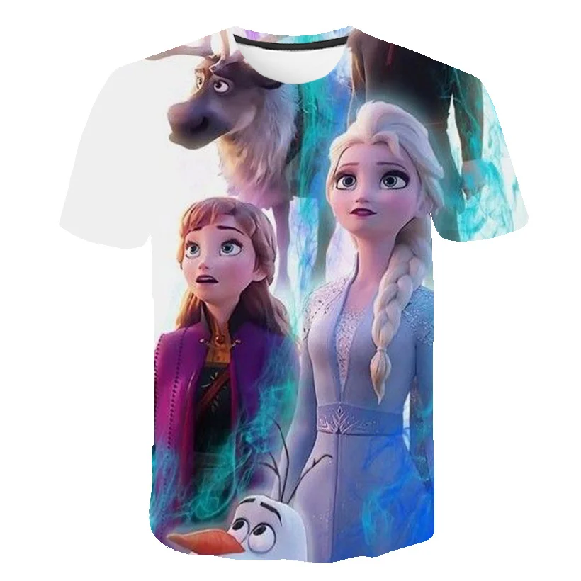 Summer Baby Girls Frozen 2 T Shirts Short Sleeves Girls Fashion T-Shirts Kids Elsa Anna Cartoon Casual Tops Tees Clothes 1-14 Y
Summer Baby Girls Frozen 2 T Shirts Short Sleeves Girls Fashion T-Shirts Kids Elsa Anna Cartoon Casual Tops Tees Clothes 1-14 Y
