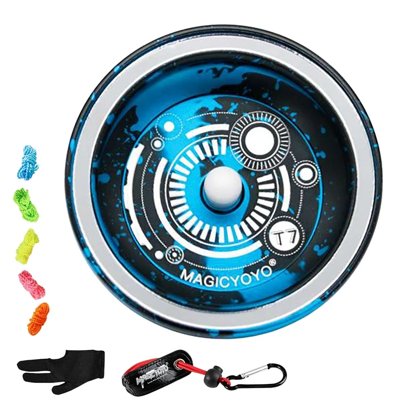 MAGIC YOYO T7, металлический йойо-Йо для детей и начинающих с узким подшипником C, 5 сменных йо-йо кобур, йо-йо перчатка
MAGIC YOYO T7, металлический йойо-Йо для детей и начинающих с узким подшипником C, 5 сменных йо-йо кобур, йо-йо перчатка