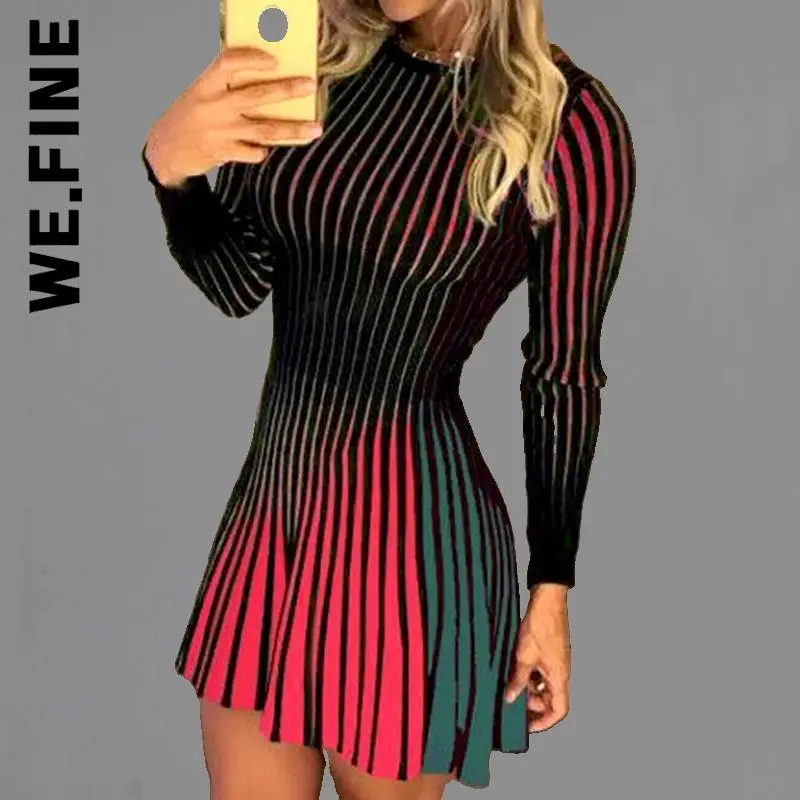 We.Fine Dress New Women Striped Print Slim Fit Mini Dress Women 2022 Lazy Korean Streetwear Chic Simple Woman Clothes Female
We.Fine Dress New Women Striped Print Slim Fit Mini Dress Women 2022 Lazy Korean Streetwear Chic Simple Woman Clothes Female