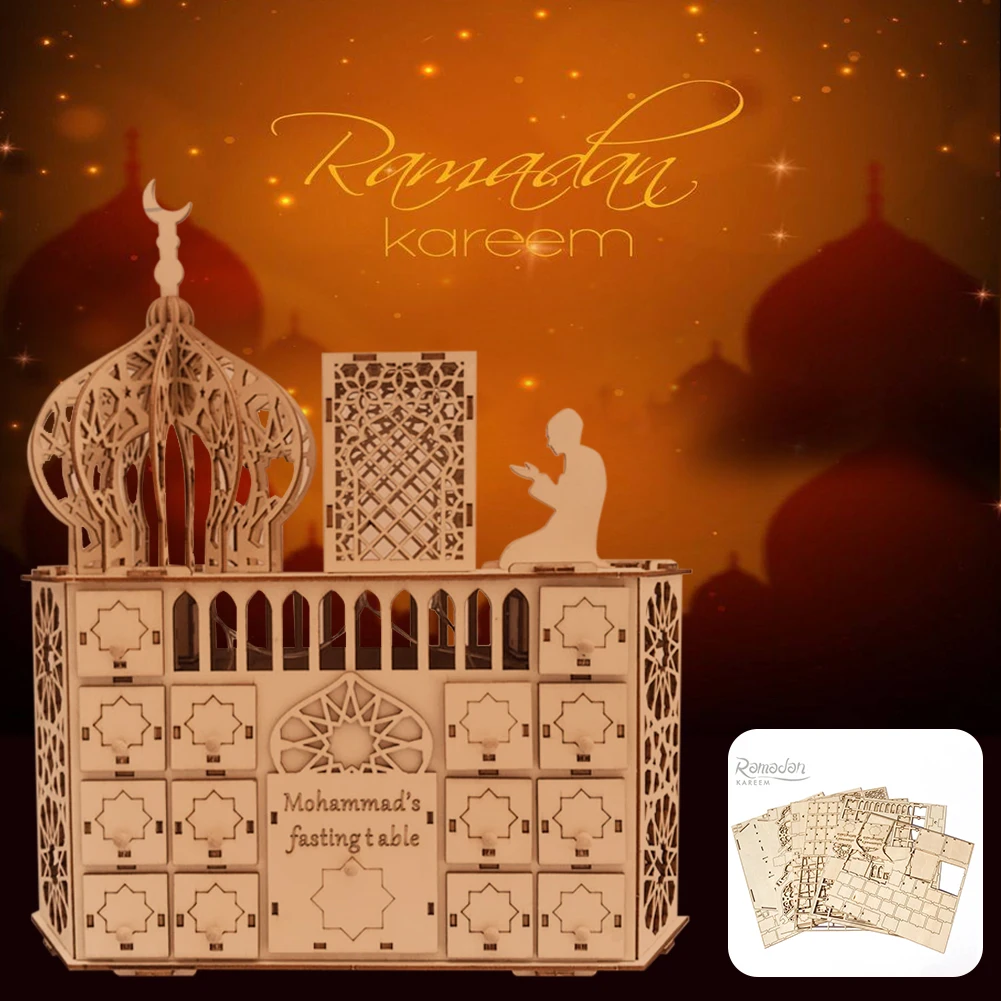Wooden DIY Drawer Eid Ramadan Mubarak Advent Calendar Muslim Islamic Decorations Ornament Party Supplies Fastdelivery Dropshipp
Wooden DIY Drawer Eid Ramadan Mubarak Advent Calendar Muslim Islamic Decorations Ornament Party Supplies Fastdelivery Dropshipp