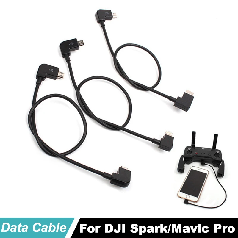 For DJI Spark MAVIC Pro/Air Data Cable Control Micro USB to Lighting Type C Micro USB Adapter Line for IPhone for Pad For Xiaomi
For DJI Spark MAVIC Pro/Air Data Cable Control Micro USB to Lighting Type C Micro USB Adapter Line for IPhone for Pad For Xiaomi