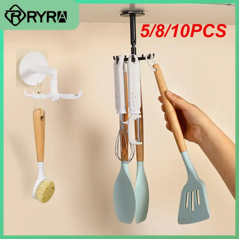 5/8/10PCS Kitchen Adhesive Hook Multi-function 360 Degree Rotating 7-claw Hook Upgraded Rotary Organization Storage 2023
5/8/10PCS Kitchen Adhesive Hook Multi-function 360 Degree Rotating 7-claw Hook Upgraded Rotary Organization Storage 2023