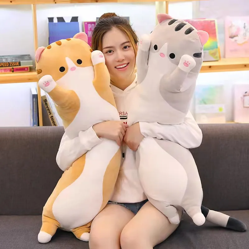 50-150cm Giant Size Long Pillow Cushion Cat Plush Toys Soft Cat Skin Coat Popular Birthday Gifts Girls Kid's Baby Present
50-150cm Giant Size Long Pillow Cushion Cat Plush Toys Soft Cat Skin Coat Popular Birthday Gifts Girls Kid's Baby Present