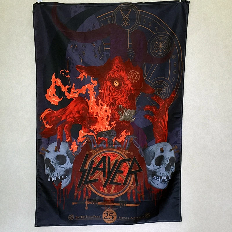 Вывеска рок-группы Slayer Ретро Бар Кафе галерея музыка фестиваль Декор настенные наклейки Висячие флаги Висячие тканевые художественные пла...
Вывеска рок-группы Slayer Ретро Бар Кафе галерея музыка фестиваль Декор настенные наклейки Висячие флаги Висячие тканевые художественные пла...