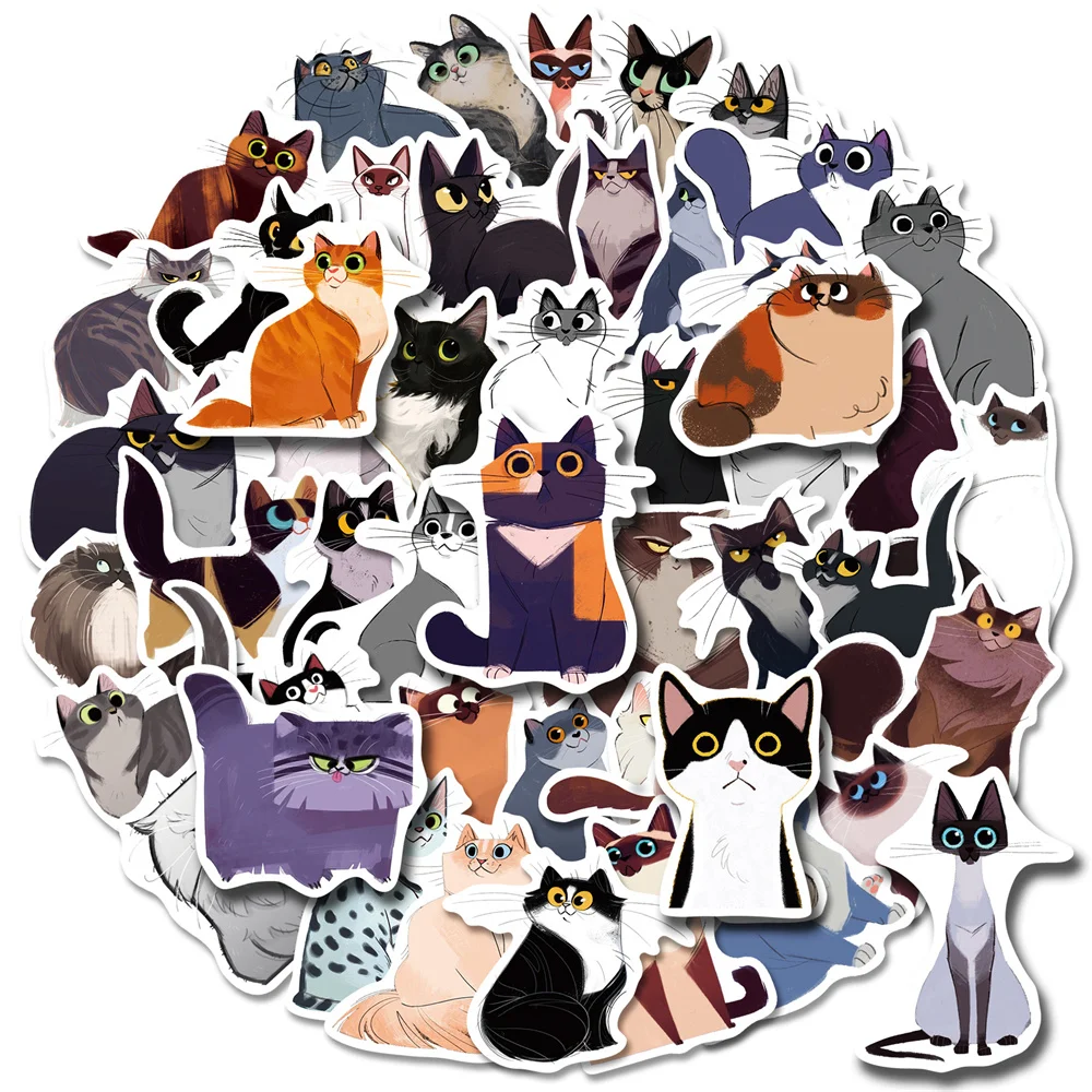 10/30/50PCS Cartoon Illustration Cat Cute and Exquisite Stickers Skateboard Computer Luggage Small Animal Cat Stickers Wholesale
10/30/50PCS Cartoon Illustration Cat Cute and Exquisite Stickers Skateboard Computer Luggage Small Animal Cat Stickers Wholesale