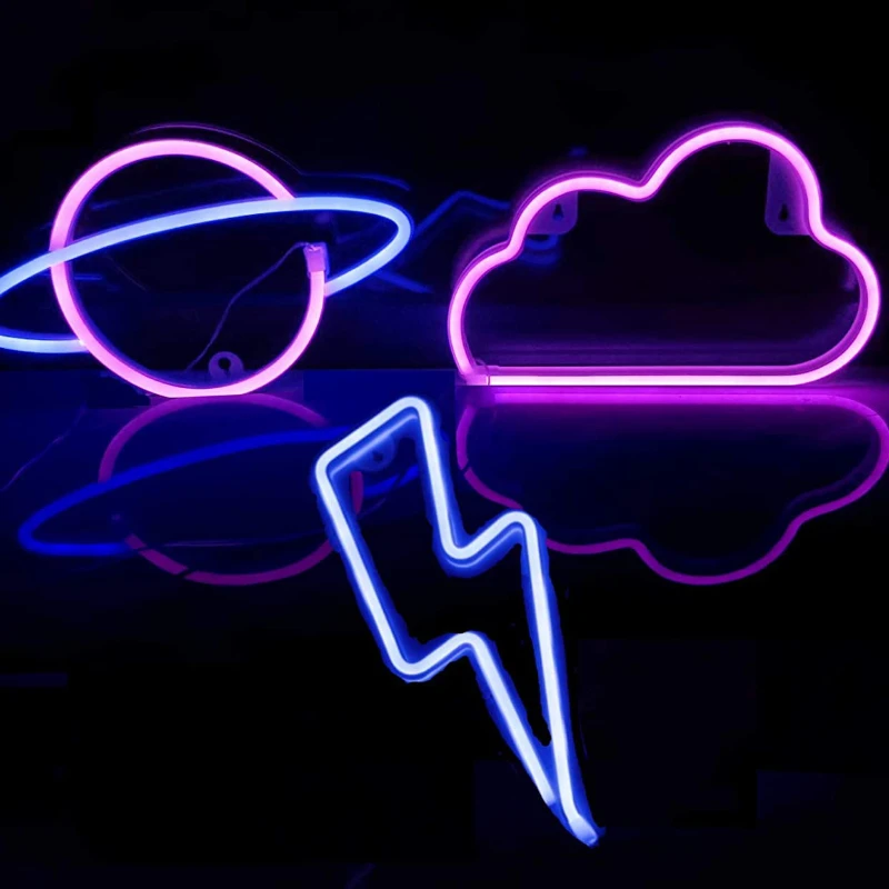 3 Pcs Neon Signs,LED Neon Light Signs for Wall Decoration,LED Cloud Lightning Planet Neon Lights for Bedroom,Party,Birthday,Chri
3 Pcs Neon Signs,LED Neon Light Signs for Wall Decoration,LED Cloud Lightning Planet Neon Lights for Bedroom,Party,Birthday,Chri