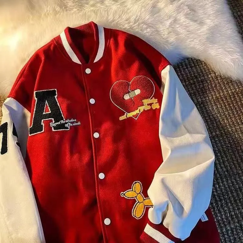 jacket European and American new embroidery autumn trend baseball uniform men and women loose street jacket lovers
jacket European and American new embroidery autumn trend baseball uniform men and women loose street jacket lovers