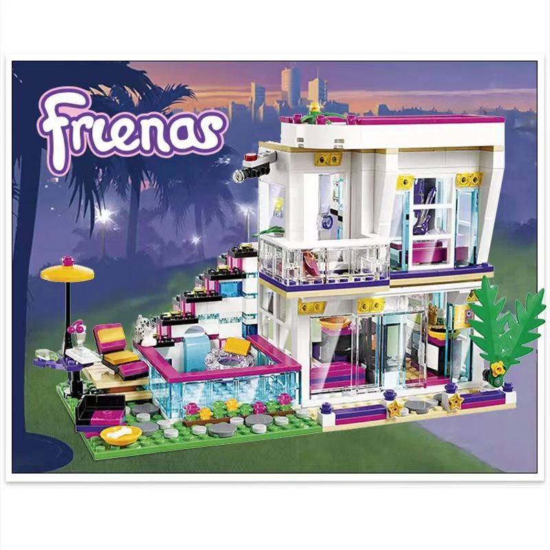 NEW 760pcs Pop Star House Building Block Compatible 41135 Livi Friends For Girls Figures Bricks Educational Toys For Children
NEW 760pcs Pop Star House Building Block Compatible 41135 Livi Friends For Girls Figures Bricks Educational Toys For Children