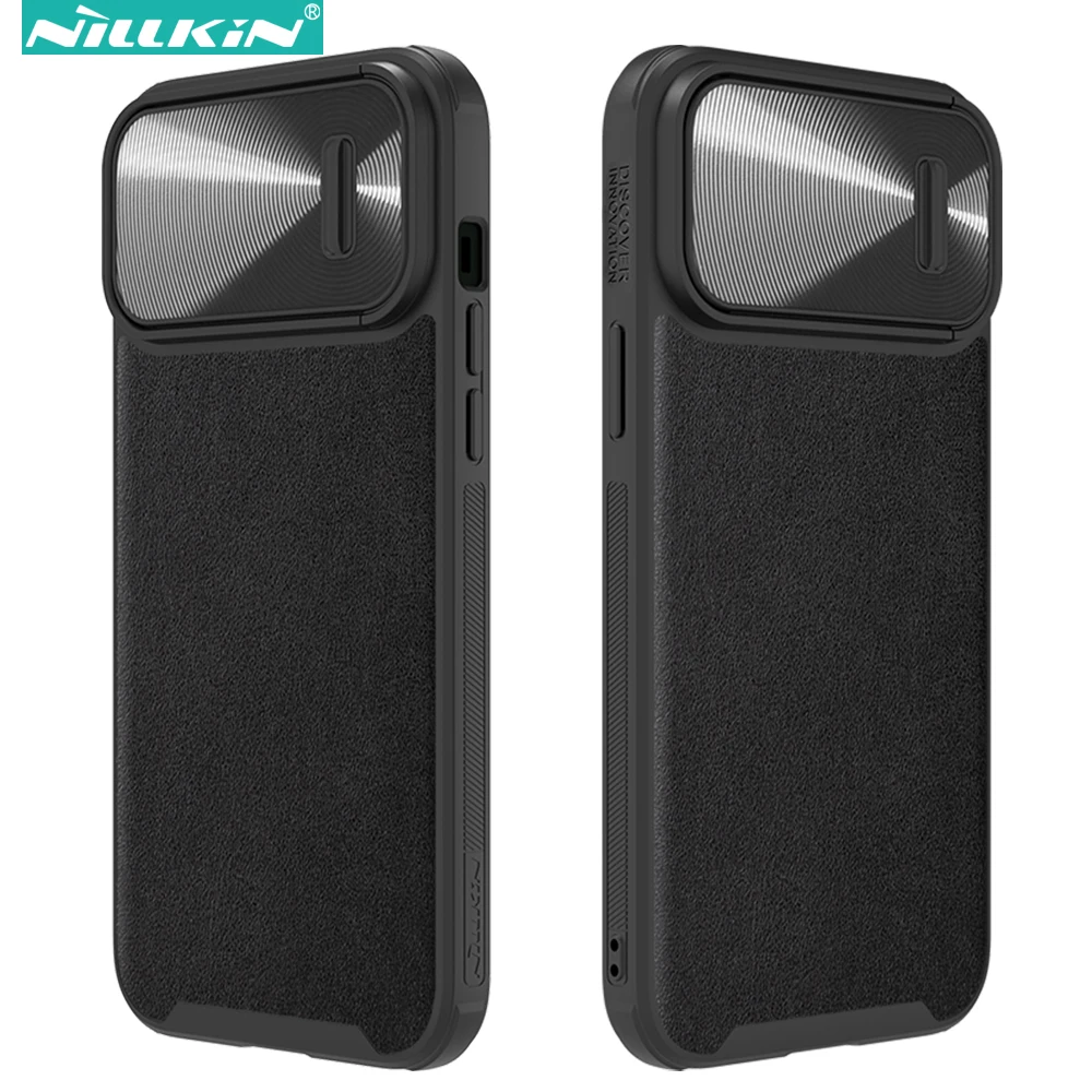 Кожаный чехол Nillkin CamShield для Apple iPhone 13 Pro Max, противоударный чехол-слайдер из сплава для камеры
Кожаный чехол Nillkin CamShield для Apple iPhone 13 Pro Max, противоударный чехол-слайдер из сплава для камеры