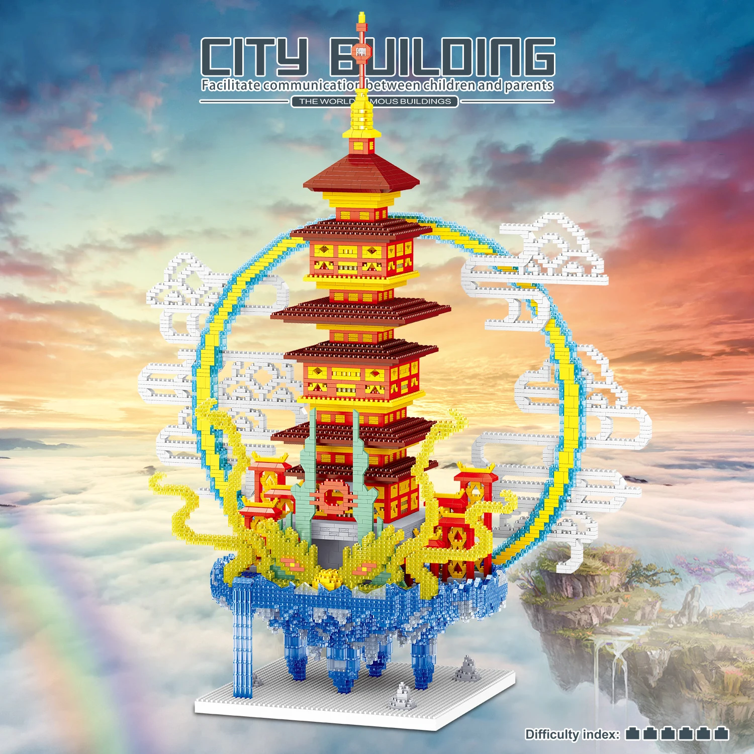 Mini Micro Myths Palace Building Blocks Penglai Fairyland Island Castle Architecture Brick Set City Toy For Children
Mini Micro Myths Palace Building Blocks Penglai Fairyland Island Castle Architecture Brick Set City Toy For Children