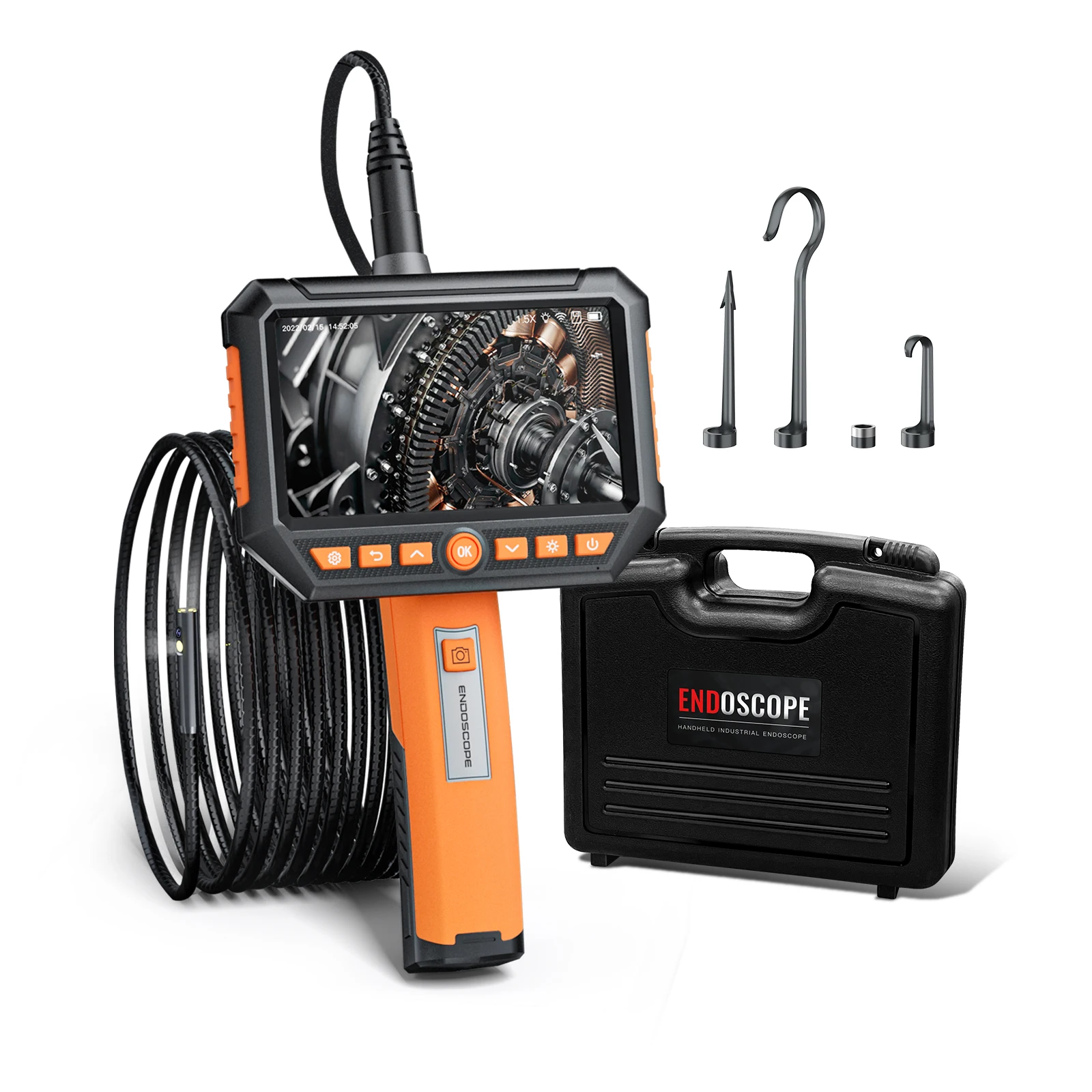 Anesok G52 2.0 megapixels HD camera dual lens inspection wide landscape endoscope camera 8mm 1m snake tube
Anesok G52 2.0 megapixels HD camera dual lens inspection wide landscape endoscope camera 8mm 1m snake tube