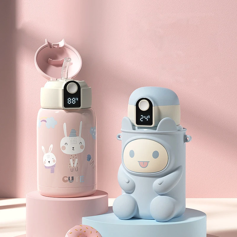 Intelligent Temperature Display 316 Stainless Steel Children's Thermos Cup Cartoon Student Strap Kindergarten Straw Water Cup
Intelligent Temperature Display 316 Stainless Steel Children's Thermos Cup Cartoon Student Strap Kindergarten Straw Water Cup