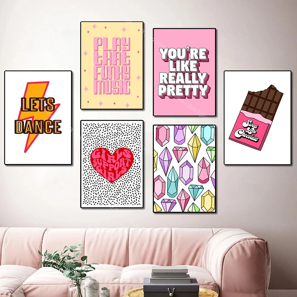 Pink Girls Power Countless Dot Wall Art Poster Print Crystal Feminist Lyrics Letter Canvas Painting Funny Living Room Home Decor
Pink Girls Power Countless Dot Wall Art Poster Print Crystal Feminist Lyrics Letter Canvas Painting Funny Living Room Home Decor