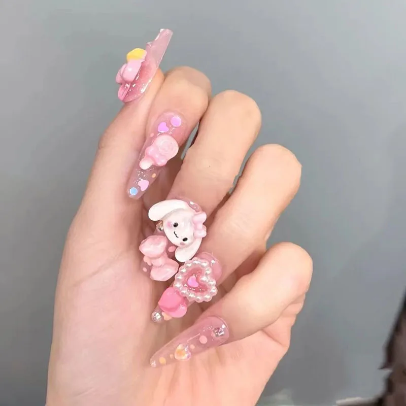 Kawaii Sanriod Nail Stickers Kitty kuromi Cinnamoroll My Melody Cartoon Handmade Beauty Detachable Wearing Armor Gifts for Girls
Kawaii Sanriod Nail Stickers Kitty kuromi Cinnamoroll My Melody Cartoon Handmade Beauty Detachable Wearing Armor Gifts for Girls