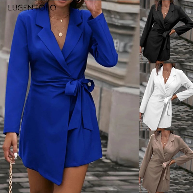 Women Elegant Blazer Long Sleeve Spring Autumn Loose Lace-up Waist Top Suits Lady Fashion Simple Slim Solid Blazers
Women Elegant Blazer Long Sleeve Spring Autumn Loose Lace-up Waist Top Suits Lady Fashion Simple Slim Solid Blazers