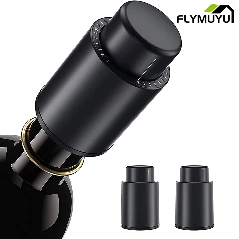 2 Pieces Vacuum Wine Bottle Stopper Sealed Storage Vacuum Memory Wine Stopper Push Style Bar Home Tools Barware Wine Cork
2 Pieces Vacuum Wine Bottle Stopper Sealed Storage Vacuum Memory Wine Stopper Push Style Bar Home Tools Barware Wine Cork