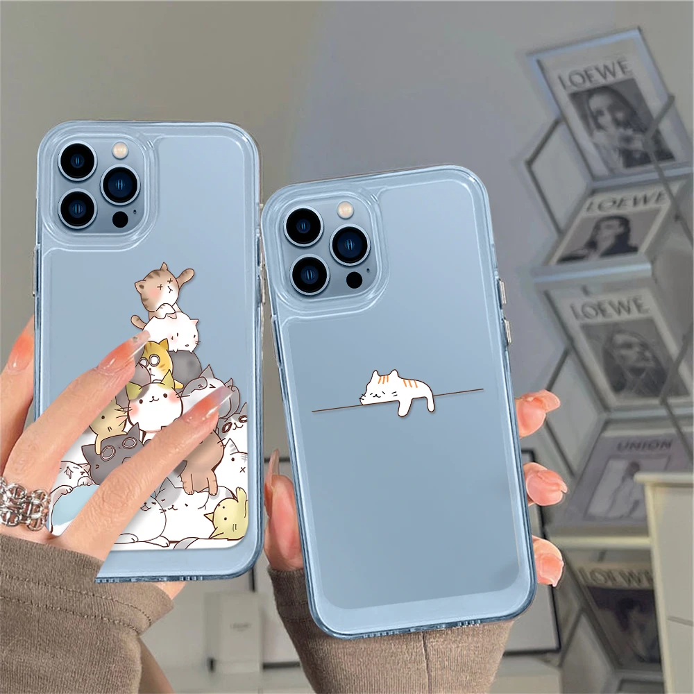 Clear Cute Cat Case for iPhone 14 13 12 11 Pro Max Mini XS XR X Transparent Shell Back Cover for iPhone14promax Cartoon Fundas
Clear Cute Cat Case for iPhone 14 13 12 11 Pro Max Mini XS XR X Transparent Shell Back Cover for iPhone14promax Cartoon Fundas