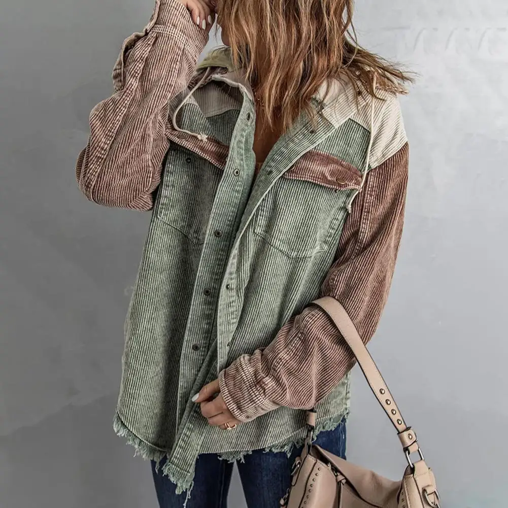 Trendy Autumn Coat Single-breasted Spring Coat Flap Pockets Women Autumn Coat with Hat Soft
Trendy Autumn Coat Single-breasted Spring Coat Flap Pockets Women Autumn Coat with Hat Soft
