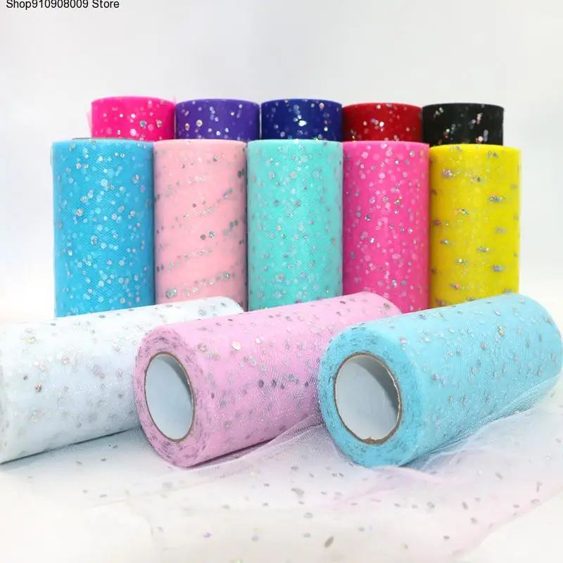 Glitter Sequin Tulle Roll 15cm*22m Tulle Roll Spool Tutu skirt Wedding Decoration Organza Laser DIY Birthday Party Supplies
Glitter Sequin Tulle Roll 15cm*22m Tulle Roll Spool Tutu skirt Wedding Decoration Organza Laser DIY Birthday Party Supplies