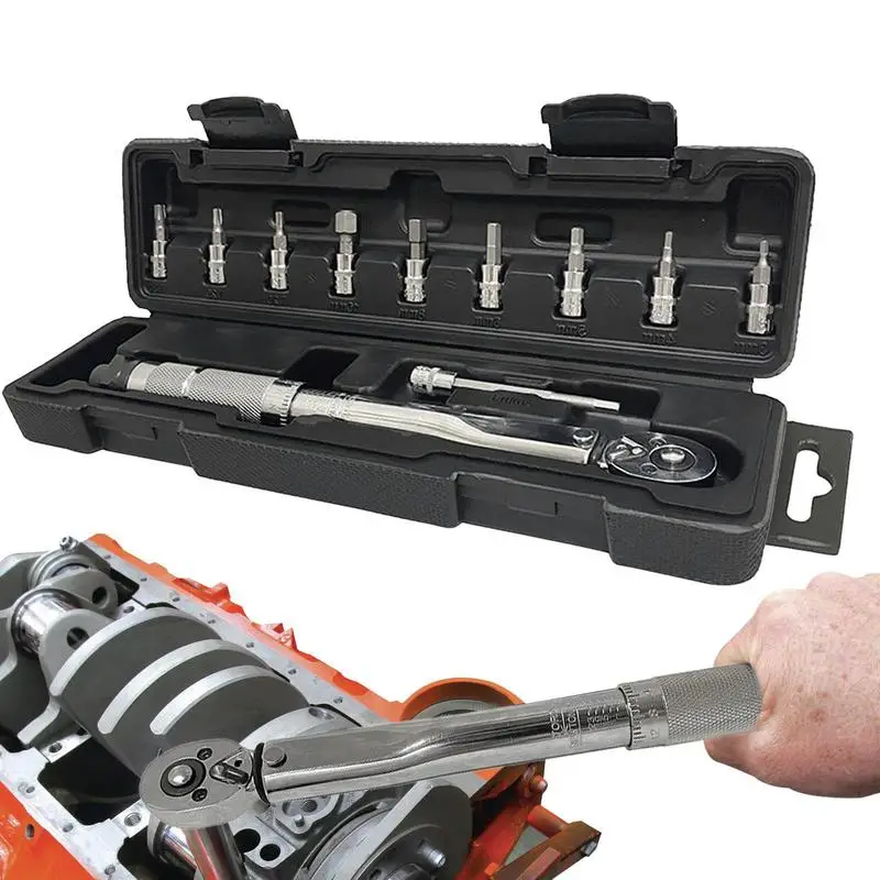 Torque Wrench Set Set Of 11 Bike Repair Torque Wrench Bike Allen Key Tool Socket Spanner Bicycle Repair Kit
Torque Wrench Set Set Of 11 Bike Repair Torque Wrench Bike Allen Key Tool Socket Spanner Bicycle Repair Kit