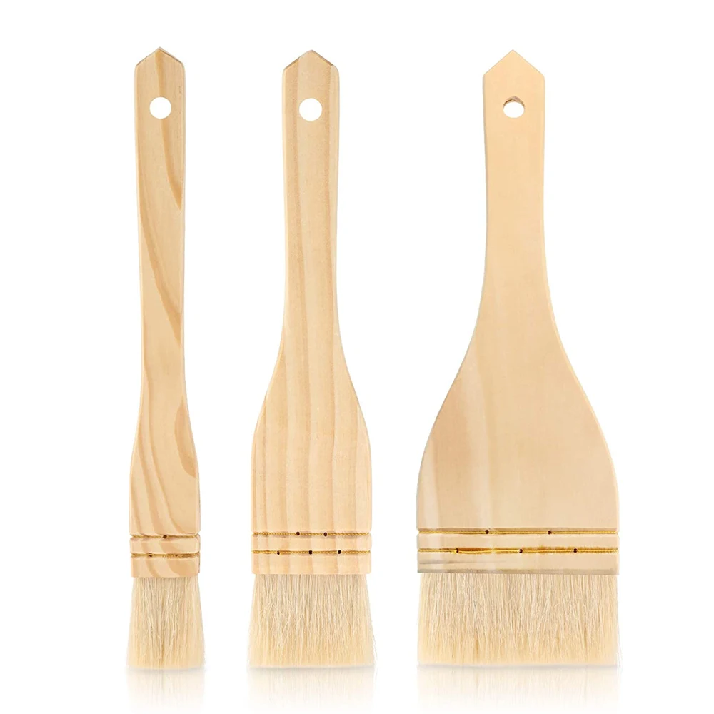 Flat Hake Brushes Artist Writing Pen Paint Brush Set Sheep Hair Bristles Wash Brush for Watercolor Ceramic Pottery Modeling Tool
Flat Hake Brushes Artist Writing Pen Paint Brush Set Sheep Hair Bristles Wash Brush for Watercolor Ceramic Pottery Modeling Tool