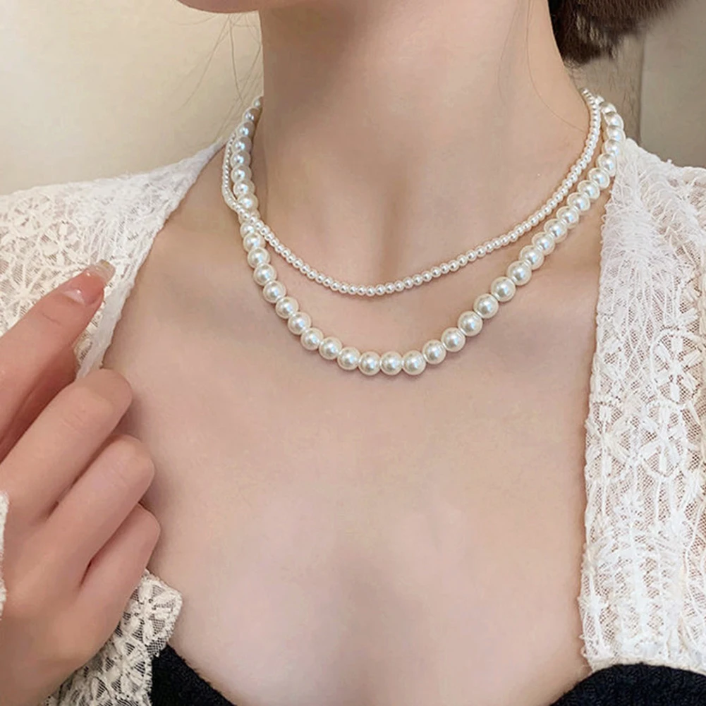 Elegant Big White Imitation Pearl Beads Choker Clavicle Chain Necklace For Women Wedding Jewelry Collar 2022 New
Elegant Big White Imitation Pearl Beads Choker Clavicle Chain Necklace For Women Wedding Jewelry Collar 2022 New