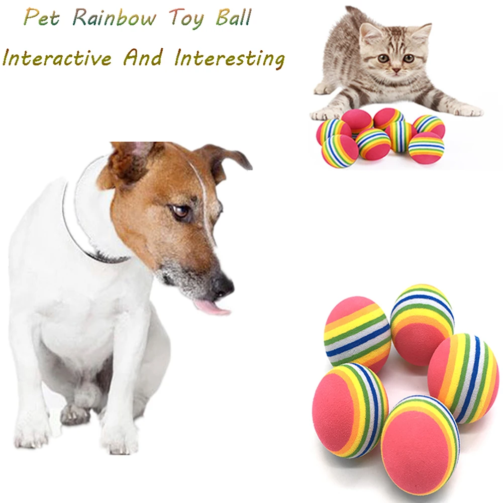 Pet Toy Ball Safety Mini Cute Rainbow Ball Cat Dog Interactive Toy Chew Molar Bite Cleaning Teeth Training Pet Supplies
Pet Toy Ball Safety Mini Cute Rainbow Ball Cat Dog Interactive Toy Chew Molar Bite Cleaning Teeth Training Pet Supplies