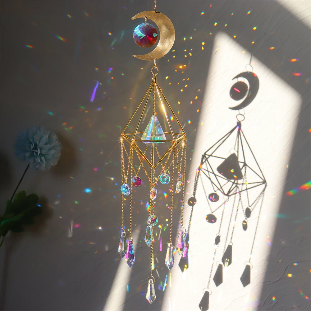 Crystals Wind Chime Prism Sun Catchers Handmade Jewellery Garden Hanging Pendant Rainbow Chaser Ornament Window Home Decor
Crystals Wind Chime Prism Sun Catchers Handmade Jewellery Garden Hanging Pendant Rainbow Chaser Ornament Window Home Decor