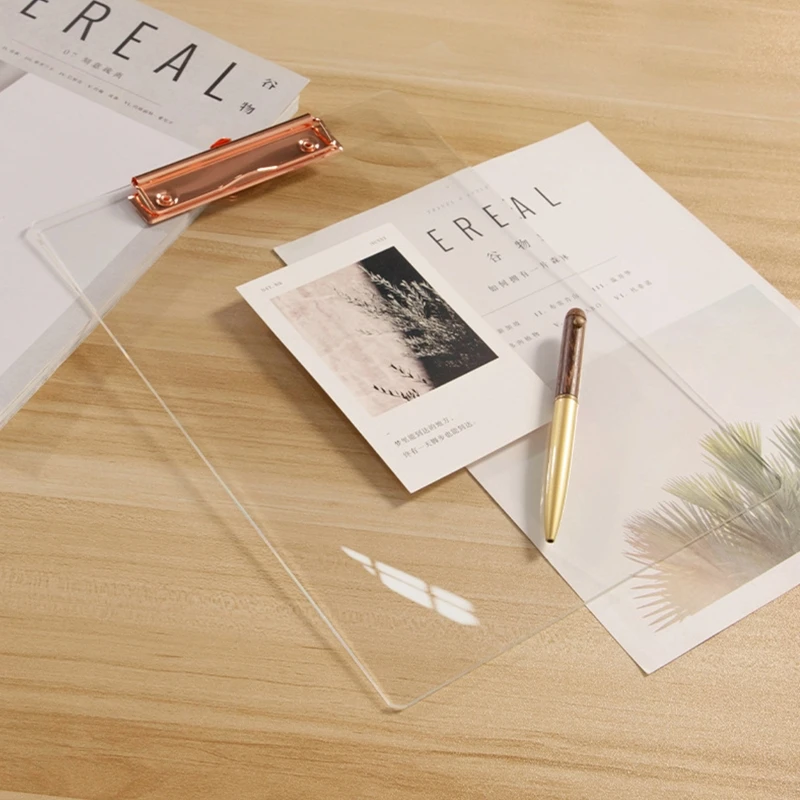 Portable Acrylic Clipboard File Organizer Holder Vertical Writing Pad 12X9Inches
Portable Acrylic Clipboard File Organizer Holder Vertical Writing Pad 12X9Inches