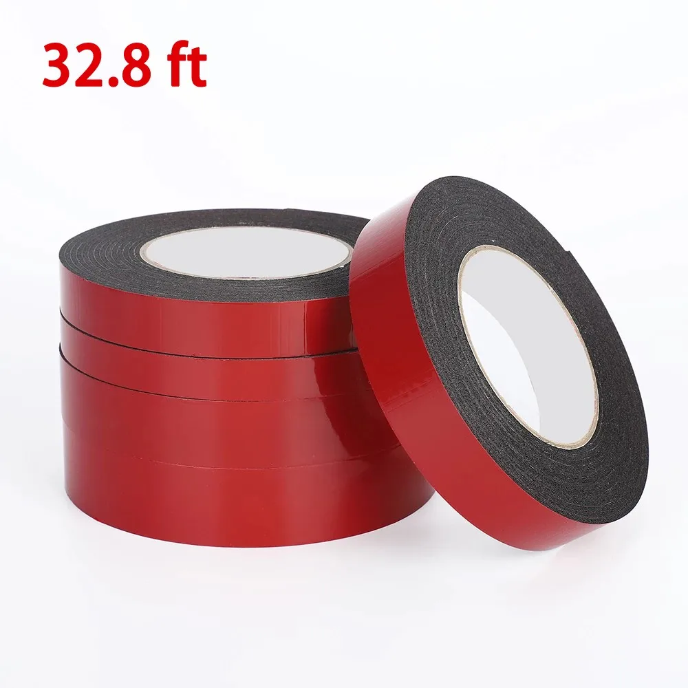 Black Foam Double Sided Tape Attachment Tape PE Foam Double Sided Tape For Mounting Fixing 10m Length 1mm Thickness Tools
Black Foam Double Sided Tape Attachment Tape PE Foam Double Sided Tape For Mounting Fixing 10m Length 1mm Thickness Tools