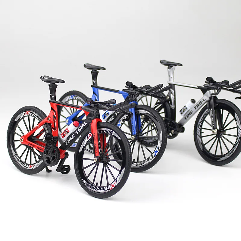 

Модель велосипеда из сплава в масштабе 1:10, литой металлический палец, горный велосипед, гоночная игрушка, сгибающийся дорожный симулятор, коллекционные игрушки для детей