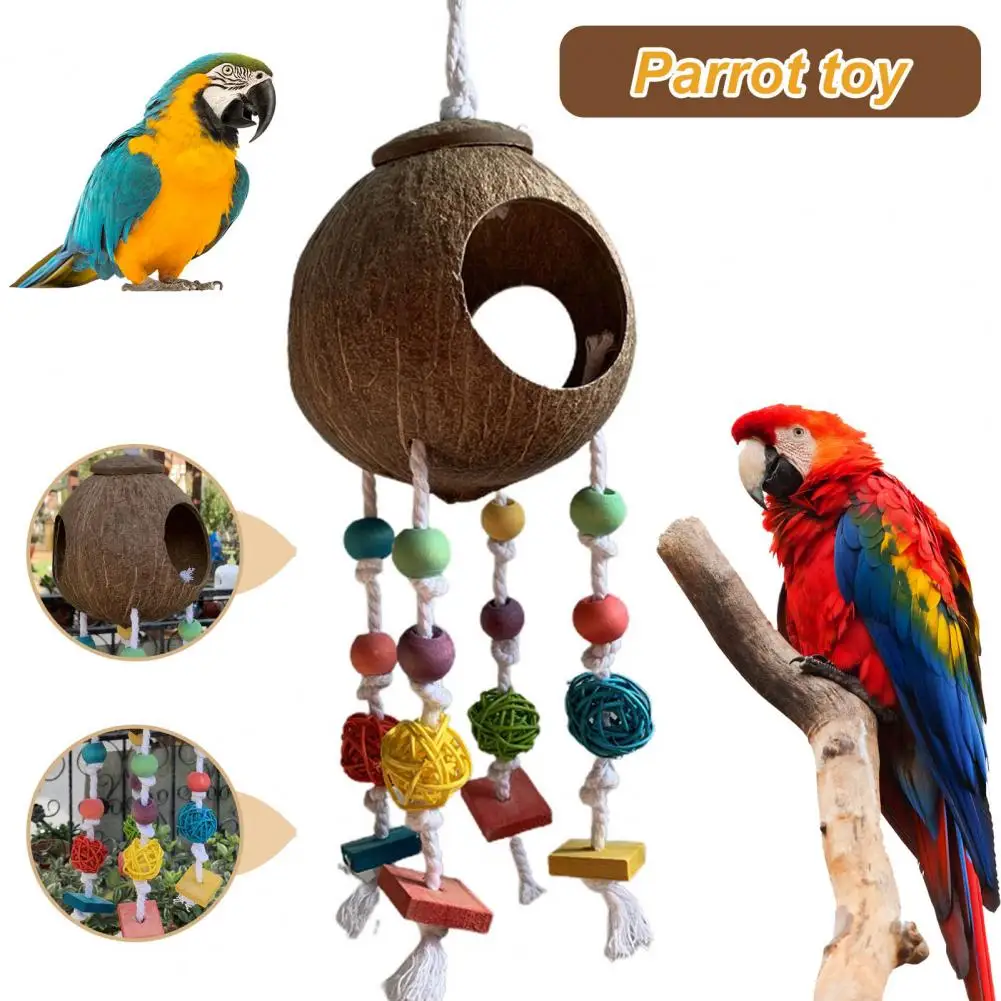 Bird Play Toy Eco-friendly Parrot Bite Toy Exquisite Coconut Shell Three-way Ball Bird Bite Toy Wide Applicability
Bird Play Toy Eco-friendly Parrot Bite Toy Exquisite Coconut Shell Three-way Ball Bird Bite Toy Wide Applicability