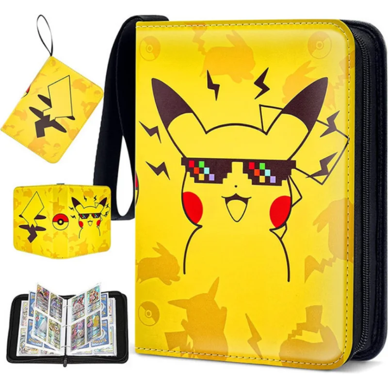 400PCS Pokemon Binder Game Card Holder PU Zipper Waterproof Card Holder Anime Peripheral Cute Children's Toy Gift
400PCS Pokemon Binder Game Card Holder PU Zipper Waterproof Card Holder Anime Peripheral Cute Children's Toy Gift