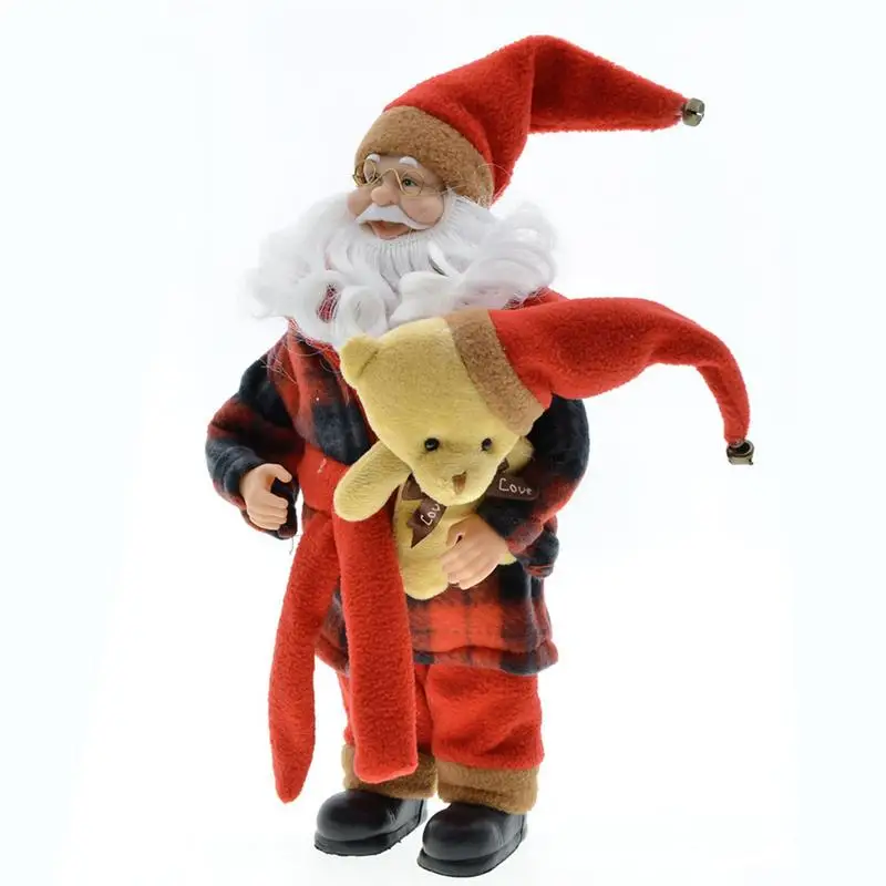 Santa Claus Standing Doll Christmas Pendant Figurines Ornament With Small Bear For Christmas Party Decor Supplies Decoration
Santa Claus Standing Doll Christmas Pendant Figurines Ornament With Small Bear For Christmas Party Decor Supplies Decoration