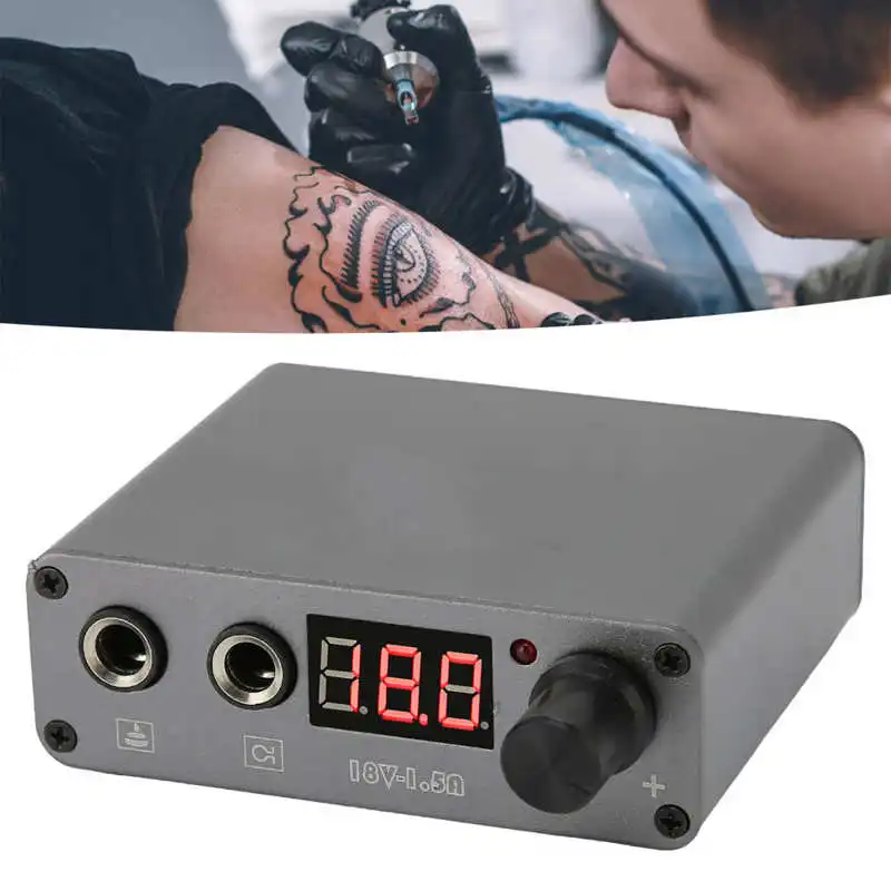 Footswitch Tattoo Power Supply Silver Gray USB Aluminum Alloy LED Digital Display Tattoo Power Regulator Transformer
Footswitch Tattoo Power Supply Silver Gray USB Aluminum Alloy LED Digital Display Tattoo Power Regulator Transformer