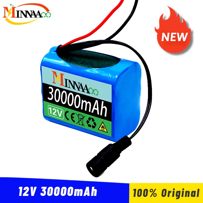 New Original 12V 30Ah 30000mAh 18650 Rechargeable Batteries 12V With BMS Lithium Battery Protection Plate + 12.6V Charger
New Original 12V 30Ah 30000mAh 18650 Rechargeable Batteries 12V With BMS Lithium Battery Protection Plate + 12.6V Charger