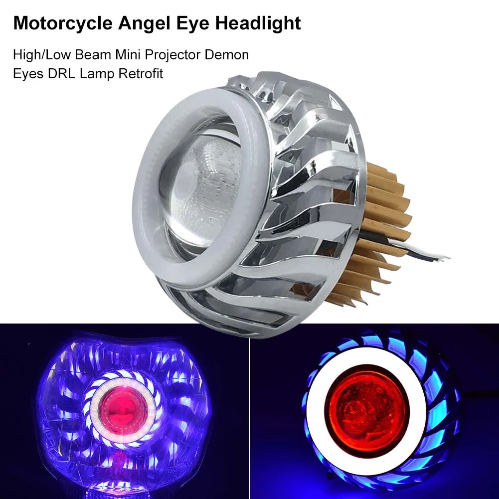 High/Low Beam Car Motorcycle Headlight 6000K 1200LM White LED Headlight Projector DRL Lens Strobe Spotlight
High/Low Beam Car Motorcycle Headlight 6000K 1200LM White LED Headlight Projector DRL Lens Strobe Spotlight
