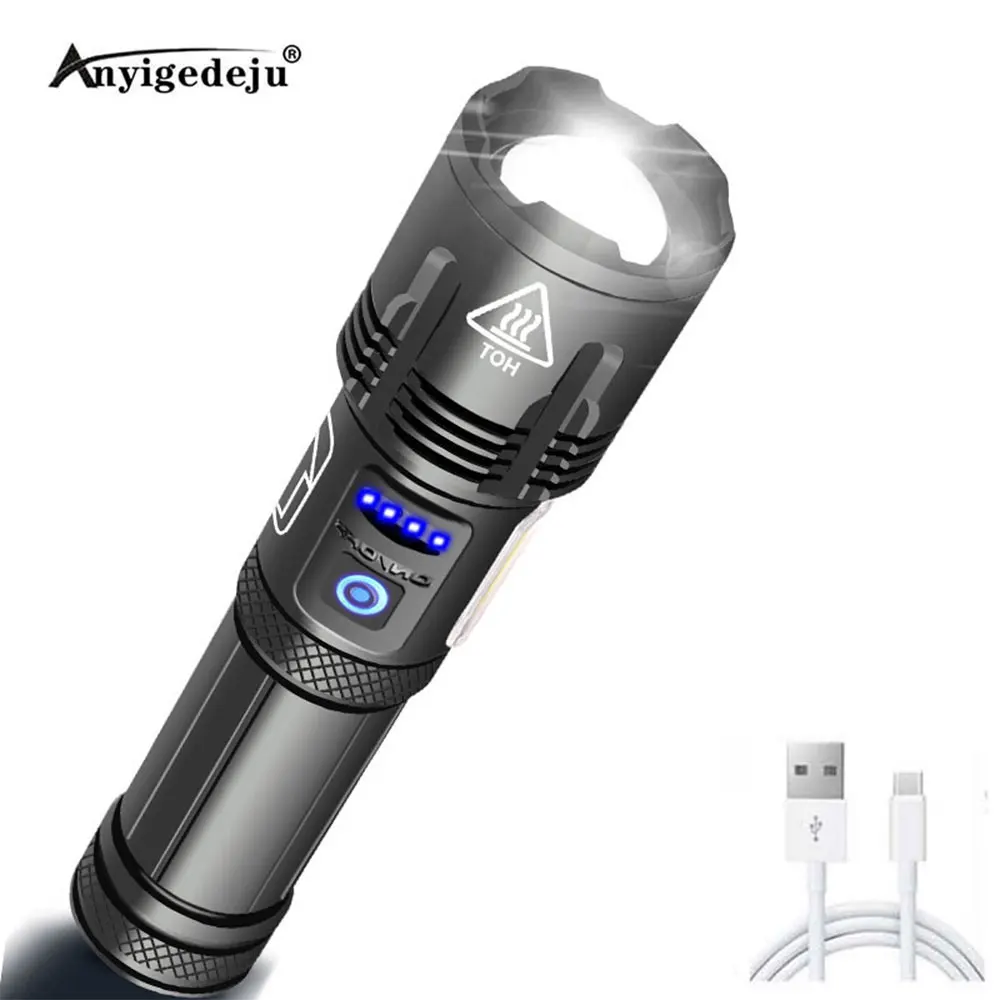 XHP160 Most Powerful Led Flashlight XHP70 High Power Torch Rechargeable Tactical Flashlight USB Camping Light 2000000 LM Super
XHP160 Most Powerful Led Flashlight XHP70 High Power Torch Rechargeable Tactical Flashlight USB Camping Light 2000000 LM Super
