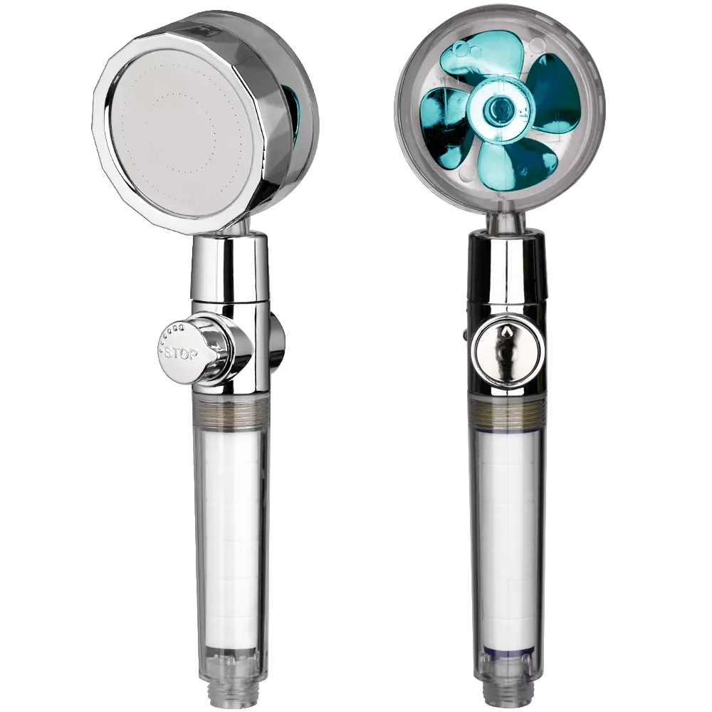 2021 Propeller Driven Shower Head with Stop Button Cotton Filter 360 Dgree Rotate High Pressure Handheld shower Nozzle
2021 Propeller Driven Shower Head with Stop Button Cotton Filter 360 Dgree Rotate High Pressure Handheld shower Nozzle