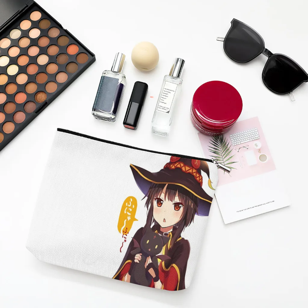 Konosuba Megumin Linen Women Cosmetic Bag Art Makeup Pouch Lady Tote Purse Zipper Clutch Phone Purse
Konosuba Megumin Linen Women Cosmetic Bag Art Makeup Pouch Lady Tote Purse Zipper Clutch Phone Purse