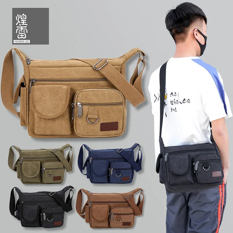 Men's Canvas Shoulder Bag Large Capacity Multi Layer Men Messenger Bag Male Single Travel Crossbody Bags Student Satchel Bolsos
Men's Canvas Shoulder Bag Large Capacity Multi Layer Men Messenger Bag Male Single Travel Crossbody Bags Student Satchel Bolsos