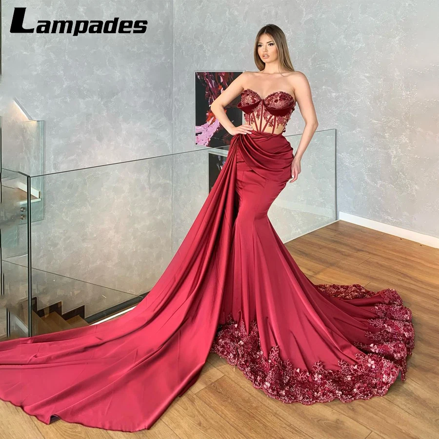 Off the Shoulder See Through Prom Dress Red Lace Applique Mermaid Evening Gowns Nigerian Lace Gown Styles Vestidos Invitada Boda
Off the Shoulder See Through Prom Dress Red Lace Applique Mermaid Evening Gowns Nigerian Lace Gown Styles Vestidos Invitada Boda