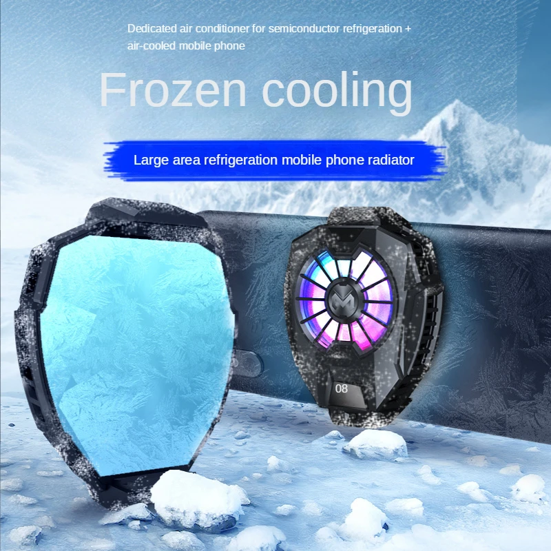 Dl05 Digital Display Mobile Phone Radiator Cool Color Lights Two-Way Retractable Back Clip-on Cell phone cooler Phone Fan
Dl05 Digital Display Mobile Phone Radiator Cool Color Lights Two-Way Retractable Back Clip-on Cell phone cooler Phone Fan