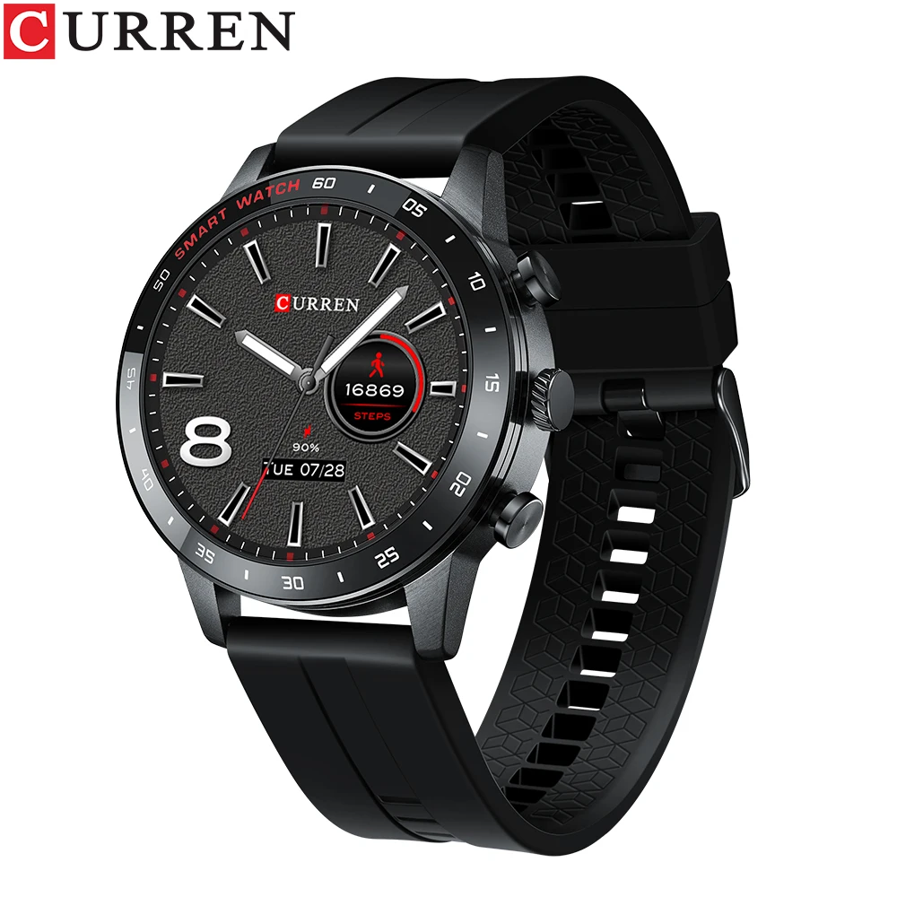 

CURREN New Smart Watches for Men with Large 1.3-inch Retina HD Screen Long Standby Sports Fitness Wristwatches IP68 Waterproof